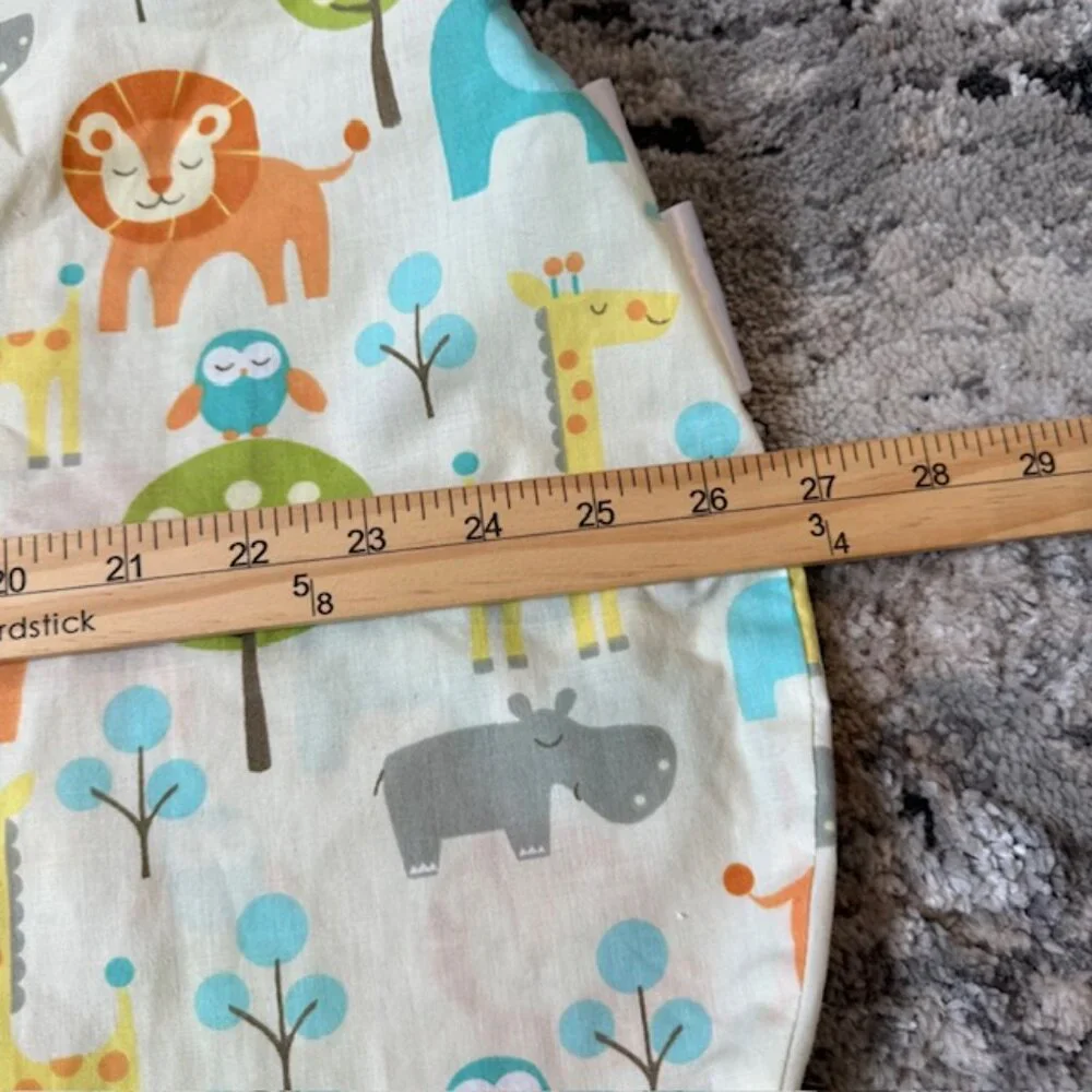 Boppy Pillow Cover Safari Animals - Lions Giraffe Elephant Hippo